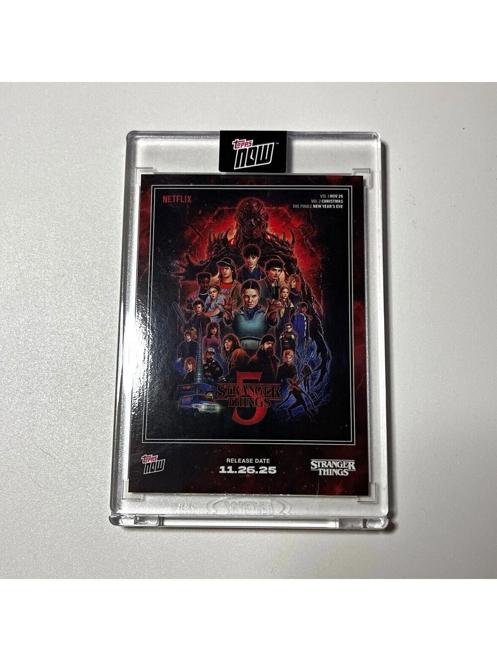 Topps Now Stranger Things Season 5 Poster Hologram Card 2025 Standard